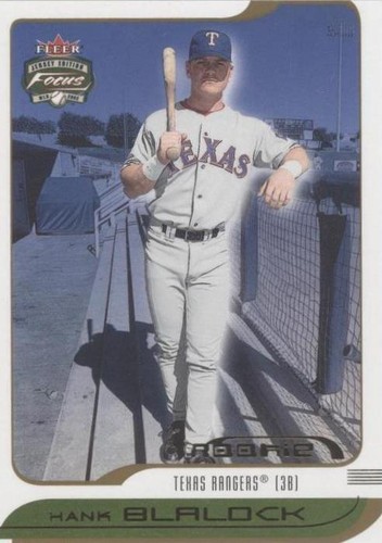 2002 Fleer Focus Jersey Edition - Hank Blalock #232