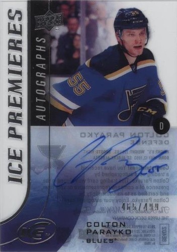 2015-16 Upper Deck Ice - Colton Parayko #IPA-CP