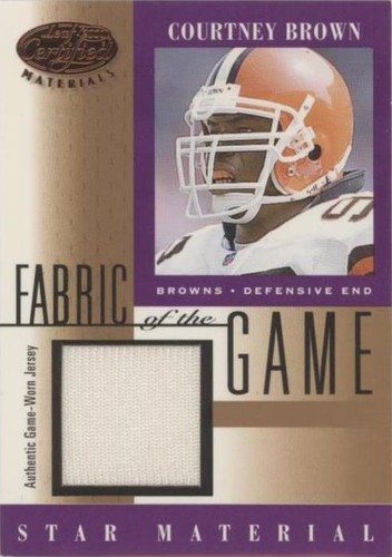 2001 Leaf Certified Materials Courtney Brown #FG-117