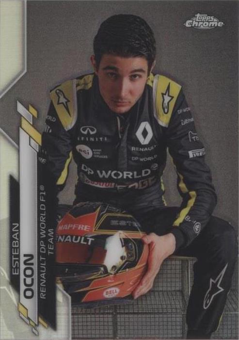 2023 Topps Chrome Formula 1 Esteban Ocon #29 Gold /50 PSA 10