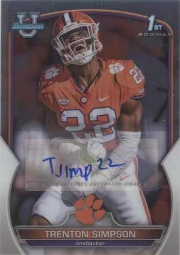 2022 Bowman University Chrome Trenton Simpson #45