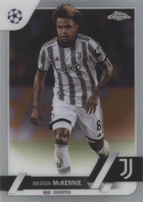 2022-23 Topps Chrome UEFA Club Competitions Weston McKennie #115