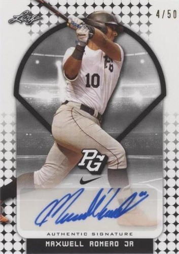 2018 Leaf Perfect Game National Showcase - Maxwell Romero Jr. #BA-MRJ