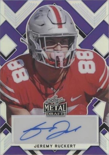 2022 Leaf Metal Draft Jeremy Ruckert #PA-JR3