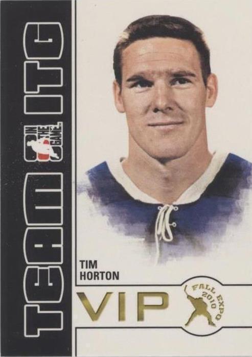 2010 In the Game Team ITG VIP - Tim Horton #ITG-41