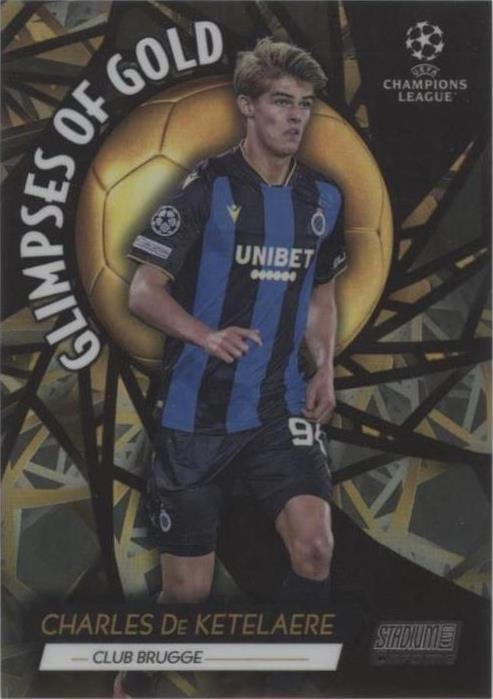 2021-22 Topps Stadium Club Chrome UCL Charles De Ketelaere #GG-CDK