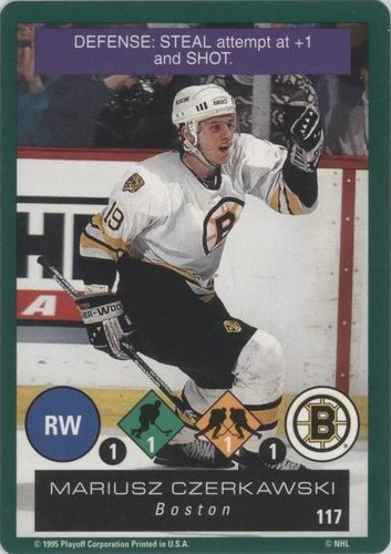 1995-96 Playoff One on One Challenge - Mariusz Czerkawski #117