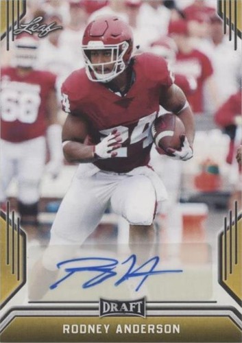2019 Leaf Draft Rodney Anderson #BA-RA1