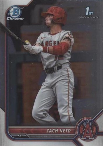 2022 Bowman Draft Chrome Zach Neto 1st Bowman Prospect (BDC