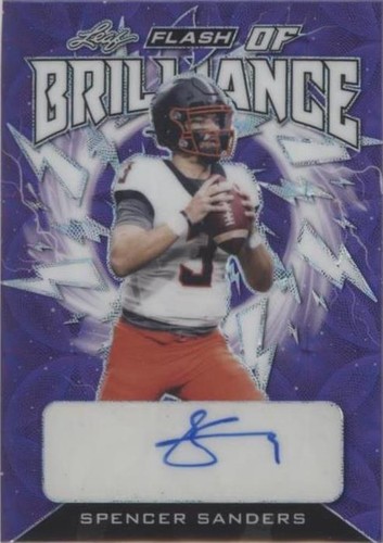 2022 Leaf Flash Spencer Sanders #FB-SS1