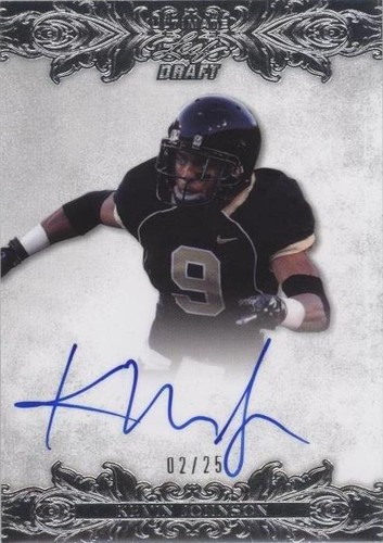 2015 Leaf Ultimate Draft Kevin Johnson #BA-KJ1