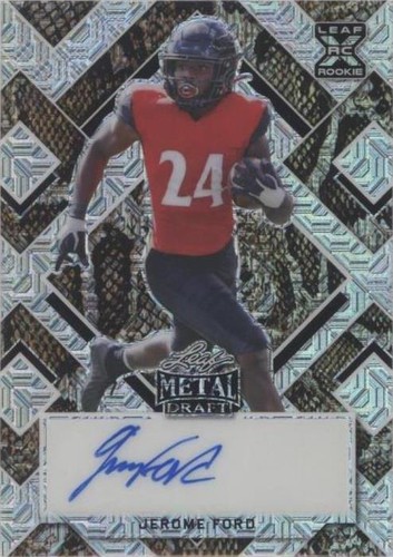 2022 Leaf Metal Draft Jerome Ford #BA-JF1