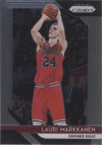 NBA  カードPrizm Lauri Markkanen RC Silver 2017-18 Panini Prizm LAURI MARKKANEN Silver AUTO Autograph