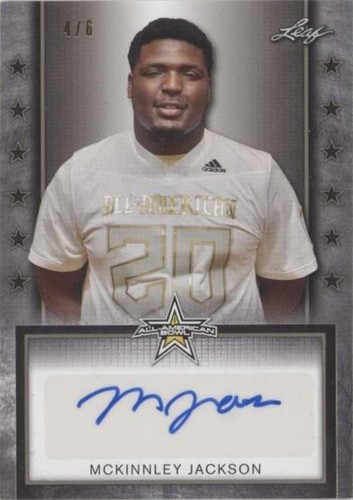 2020 Leaf Metal U.S. Army All-American Bowl Mckinnley Jackson #ATA-MJ1