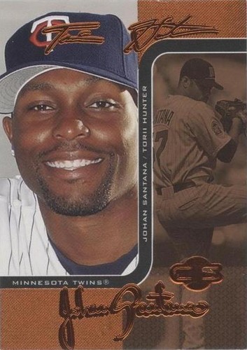 2006 Topps Co-Signers - Johan Santana Torii Hunter #16-A