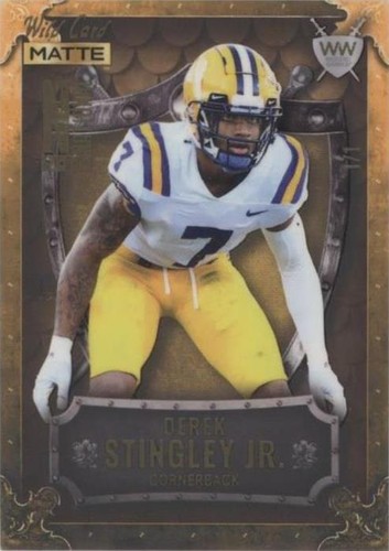 2022 Wild Card MATTE National Convention Derek Stingley Jr. #WWN-9