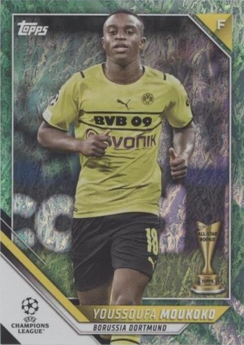 2021-22 Topps UCL Collection Jade Edition Youssoufa Moukoko #129