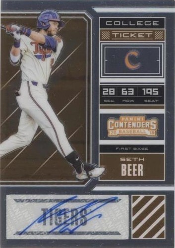2018 Panini Elite Extra Edition - Seth Beer #SB1