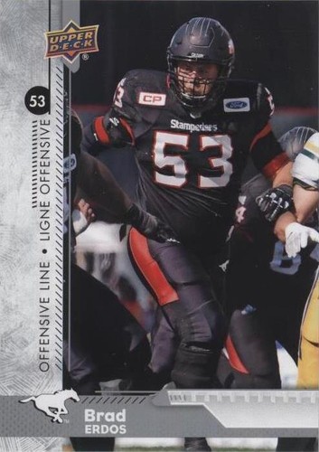 2018 Upper Deck CFL Brad Erdos #124