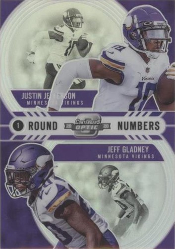 2020 Panini Contenders Optic Jeff Gladney Justin Jefferson #RN7