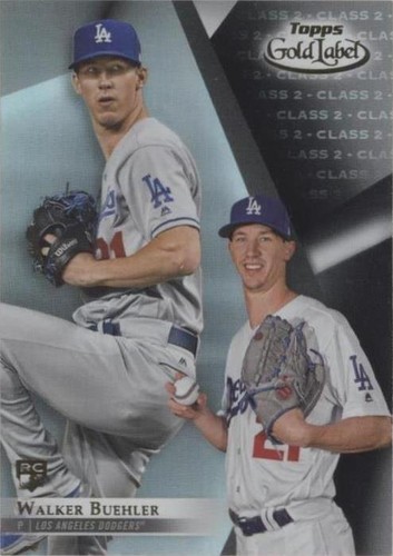 2021 Topps Gold Label Walker Buehler Class 1 Red Parallel /75 LA