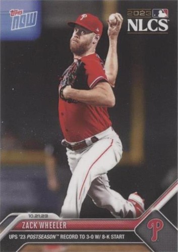 2023 Topps Now - Zack Wheeler #1028