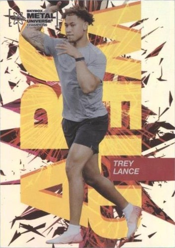 2021 Skybox Metal Universe Champions Trey Lance #AW-16