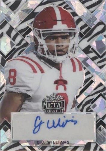 2022 Leaf Metal Draft C.J. Williams #PA-CJW