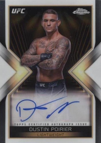 2024 Topps Chrome UFC - Dustin Poirier #MEA-DPO