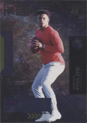 2021 Skybox Metal Universe Champions Justin Fields #45