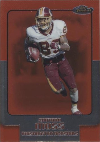 2006 Topps Finest Santana Moss #58