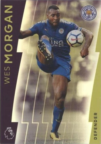 2017-18 Topps Premier League Platinum Wes Morgan #41