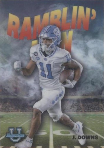 2022 Bowman University Chrome Josh Downs #RM-10