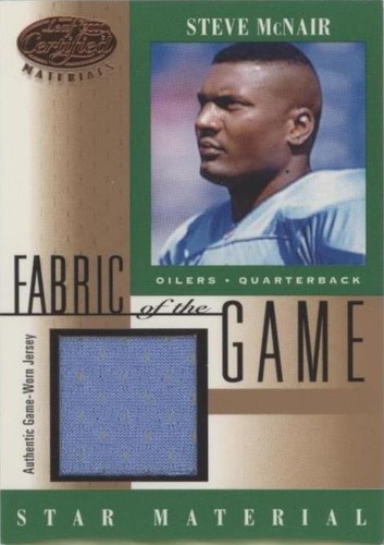 2001 Leaf Certified Materials Steve McNair #FG-104