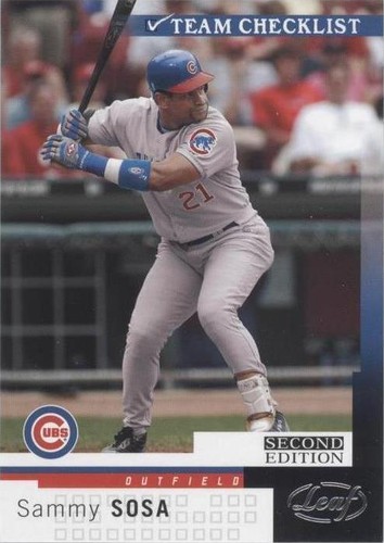 2004 Leaf Second Edition - Sammy Sosa #288