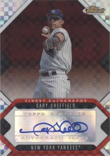 2006 Topps Finest - Gary Sheffield #FA-GS