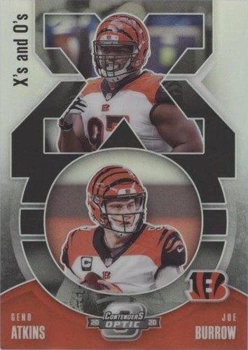 2020 Panini Contenders Optic Geno Atkins Joe Burrow #XO13