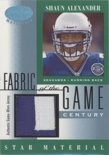 2001 Leaf Certified Materials Shaun Alexander #FG-102