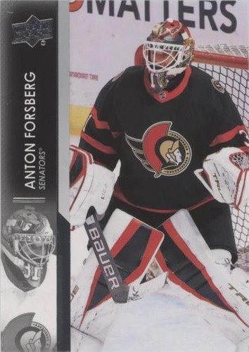 2021-22 Upper Deck Extended Series - Anton Forsberg #607