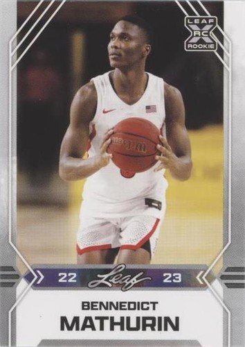 2022-23 Leaf Draft - Bennedict Mathurin #B-8