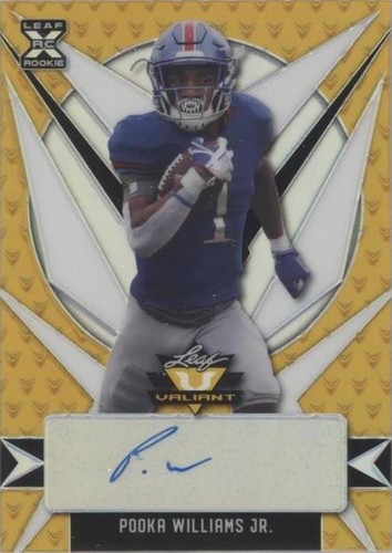 2021 Leaf Valiant Pooka Williams Jr. #BA-PWJ