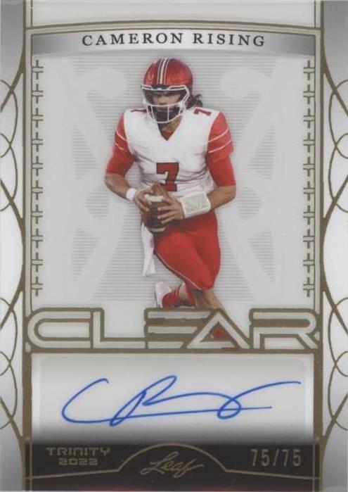 2022 Leaf Trinity Cameron Rising #CA-CR1