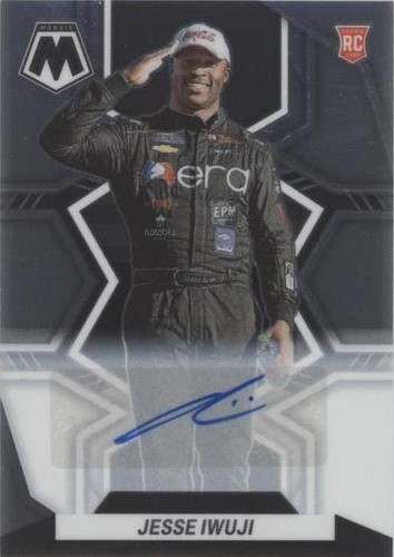 2023 Panini Chronicles - Mosaic Blue Prizm #2 Jesse Iwuji /199 (RC