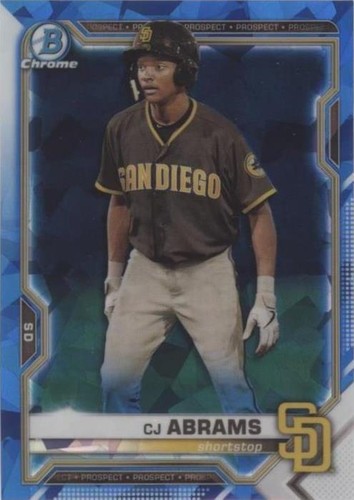 2021 Bowman Chrome Sapphire Edition - C.J. Abrams #BCP-227