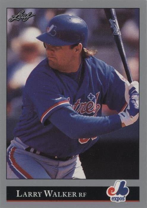 1992 Leaf - Larry Walker #201