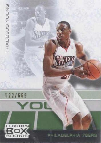 2007-08 Topps Luxury Box - Thaddeus Young #51