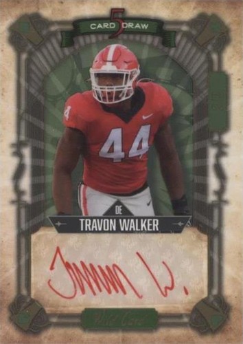 2022 Wild Card 5 Card Draw Travon Walker #5CDCN-47