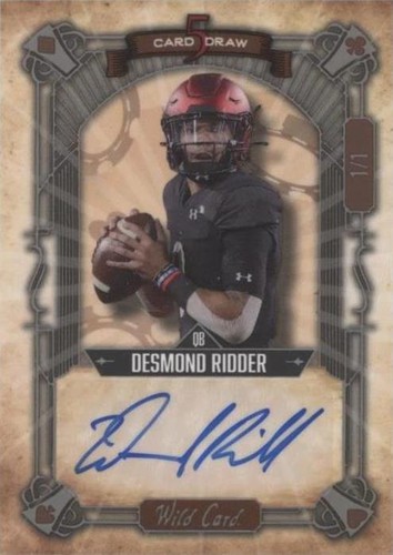 2022 Wild Card 5 Card Draw Desmond Ridder #5CDCN-14