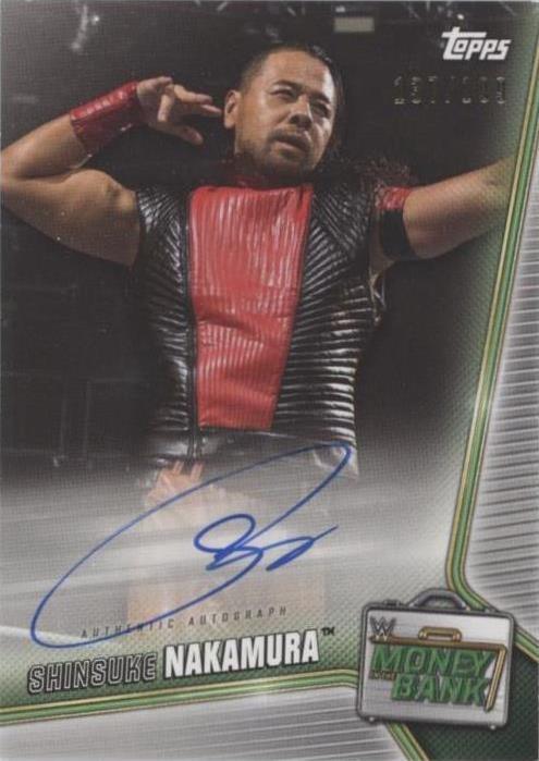 2019 Topps WWE Money in the Bank - Shinsuke Nakamura #A-SN
