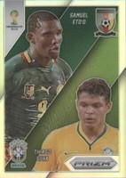2014 Panini Prizm World Cup Samuel Eto'o Thiago Silva #1